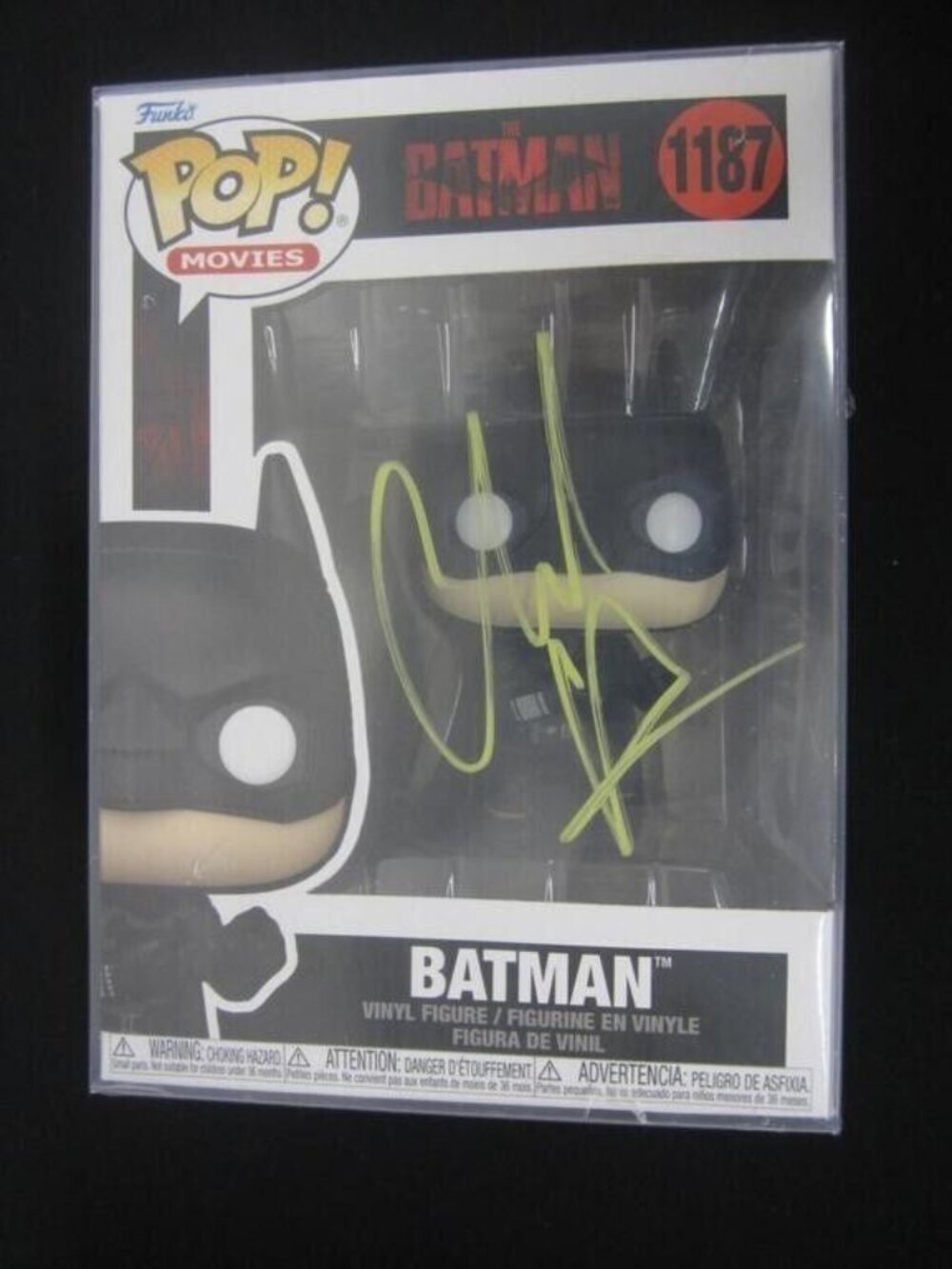 Christian Bale signed Funko Pop! Vinyl: DC Universe - Batman #1187 w/COA